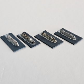 Rój Schnellbootów – formacja czterech niemieckich S-Bootów. Modele metalowe w skali 1:1250