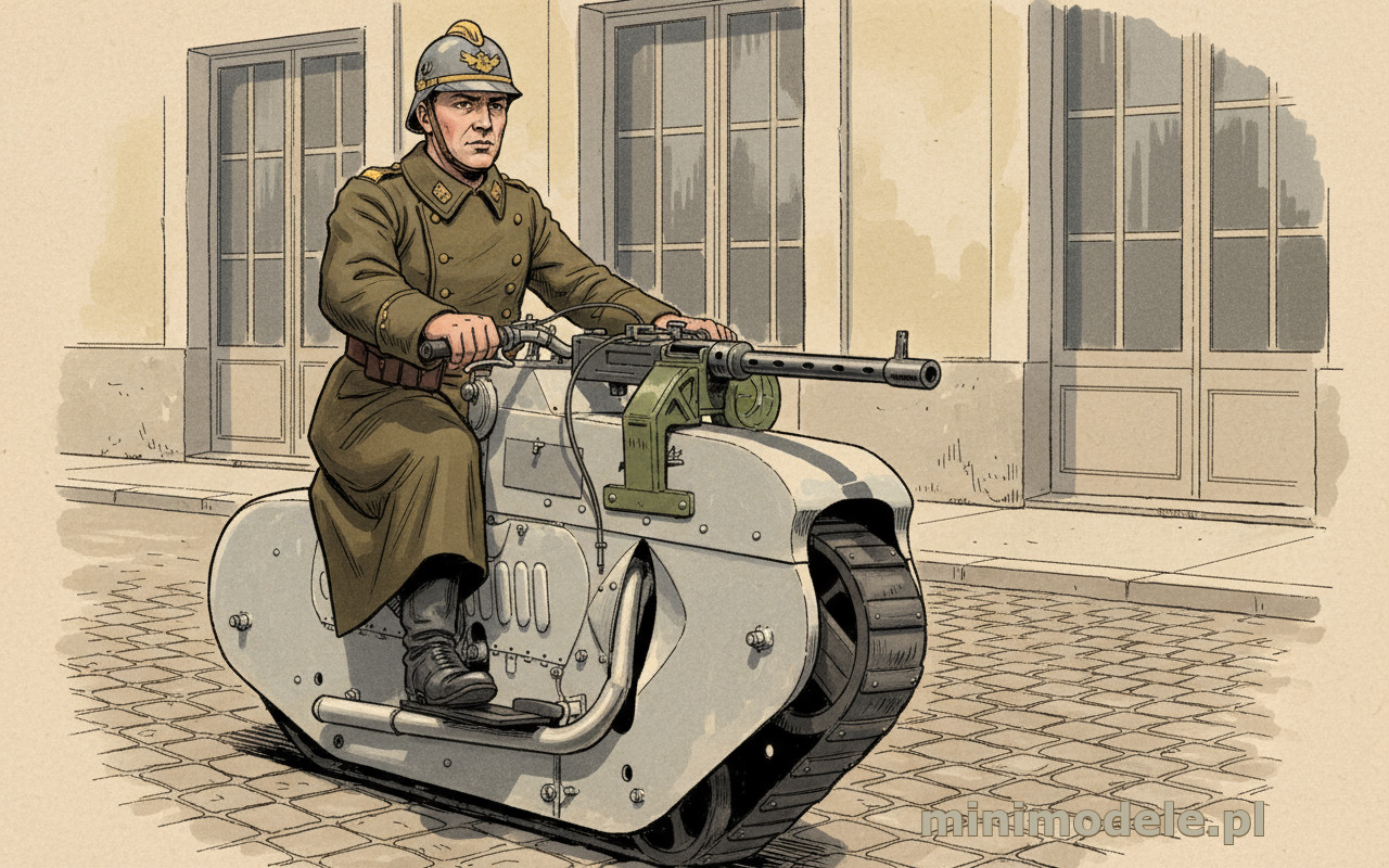 Tractor-Cycle J. Lehaitre 1938 – motocykl gąsienicowy i inspiracja do gier bitewnych